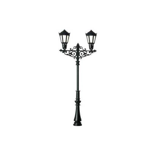 [ VIE-06397 ] viessmann ho gaslantaarn warmwit dubbel 55mm