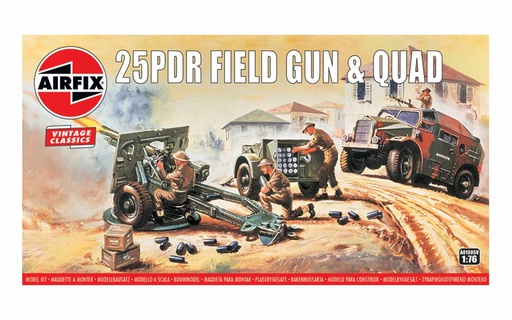 [ AIRA01305 ] 25 PDR FIELD GUN + QUAD