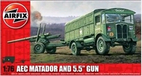 [ AIRA01314V ] Airfix AEC Matador &amp; 5.5&quot; Gun 1/76