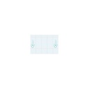[ AL06204 ] behangpapier tegels badkamer blauw