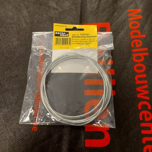 [ AE7327-01 ] Gevlochten staalkabel1.8mm 2 meter