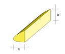 [ AE7541-02 ] Aeronaut Balsa Voorlijst (aanvalsboord) 1000x10x15mm