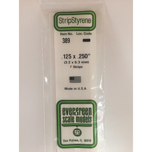 [ EG400 ] Evergreen styrene strip 4,8x7,9x610 mm ( 5st )