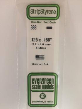 [ EG388 ] Evergreen styrene strip 3,2x4,8x610mm ( 8s.)