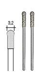[ PX28234 ] Proxxon Diamant- gecoate slijpstift, kogel  Ø 3,2 mm, 2 stuks