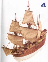 [ AL22451 ] Artesania latina mayflower 1620