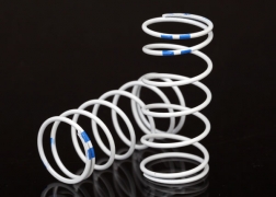 [ TRX-7448 ] Traxxas Spring, shock, white (GTR long) (0.892 rate blue) (1 pair) - TRX7448