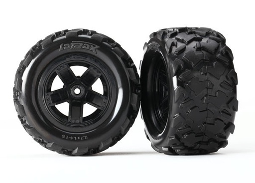 [ TRX-7672 ] Traxxas Tires & wheels, assembled, glued (2)