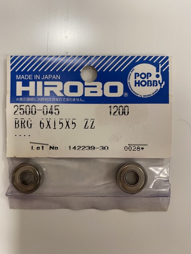 [ H2500-045 ] Hirobo BRG 6x15x5 ZZ