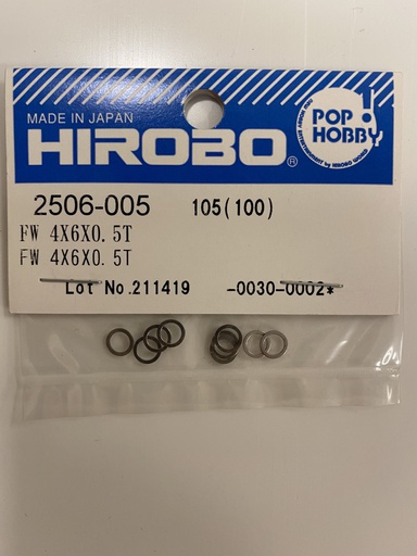 [ H2506-005 ] Hirobo FW 4x6x0.5T