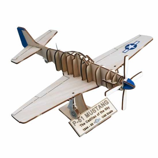 [ AL30216 ] art &amp; wood : north american p51 mustang 1/48