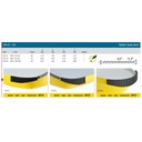 [ RA104-23 ] Raboesch rubber bump sheet 300x75x3x4x2.5mm 