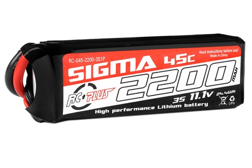 [ RC-G45-2200-3S1P ] Lipo Batterij 2200mAh - 11.1V