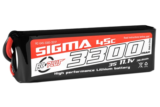[ RC-G45-3300-3S1P ] lipo 11.1V 3300Mah 45C