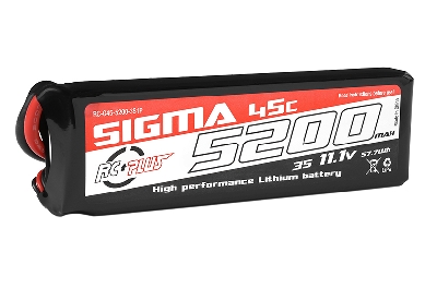 [ RC-G45-5200-3S1P ] Sigma 45C - 5200 mAh - 3S1P - 11.1V - XT-60