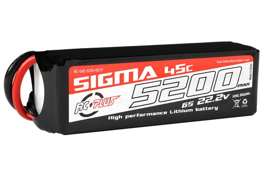 [ RC-G45-5200-6S1P ] Lipo batterij 22.2V 45C 5200Mah