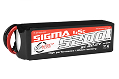[ RC-G45-5200-6S1P ] Lipo batterij 22.2V 45C 5200Mah