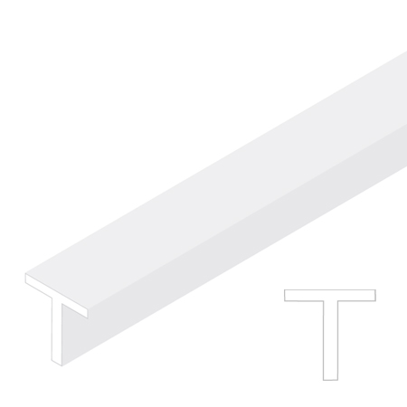 [ RA413-54 ] Raboesch PLASTIC T PROFIEL 3.0X3.0mm