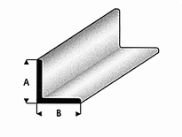 [ RA416-62 ] Raboesch PLASTIC L PROFIEL 9X9 mm 1 meter