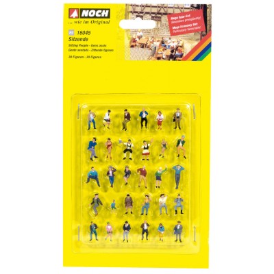 [ NO16045 ] Noch mega-set  zittende figuren 1/87  30st
