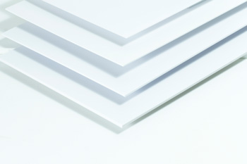 [ RA601-04 ] Raboesch White styrene sheet, 1.0 mm x 194 mm x 320 mm