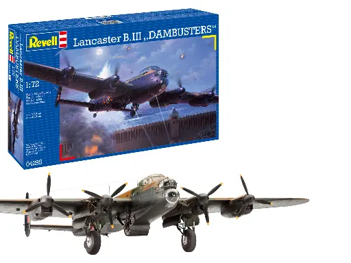 [ RE04295 ] Revell lancaster B III DAMBUSTERS  1/72