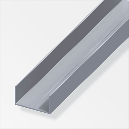 [ REM40814 ] 25482 Aluminium Rechthoek U profiel 7,5 x 12,5 1 meter