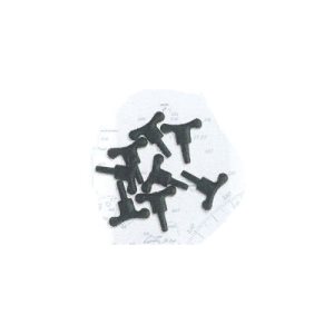 [ AL8825 ] Artesania Latina vlamps in black metal 8 mm  6st