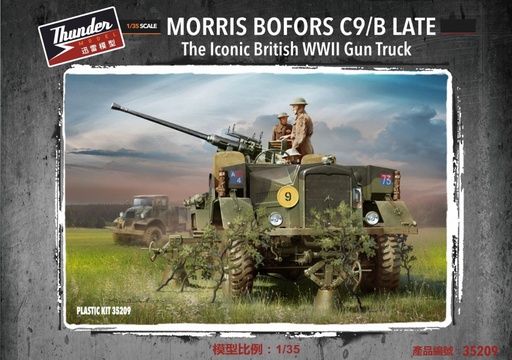 [ THUNDERMODEL35209 ] Morris Bofors C9/B Late "the iconic british WWII Gun Truck" 1/35