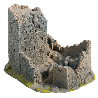 [ NO58600 ] Noch Kasteelruïne, 18 x 14 cm, 12 cm hoog