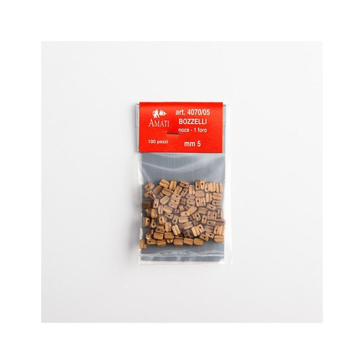 [ AMA4070/05 ] Amati block noyer 1 trou 5 mm 100 pcs