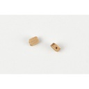 [ AMA4070/07 ] Amati walnut single block  1-hole 7 mm 100 pcs