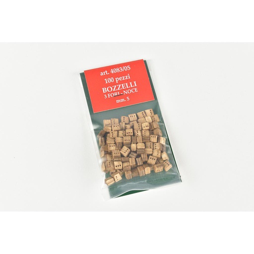 [ AMA4083/05 ] Amati blokjes notelaar 3 gaatjes 5mm 100 st