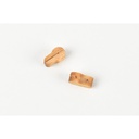 [ AMA4086/10 ] Amati VIOOLBLOKKEN NOTELAAR 10 MM 1 GAATJE   10ST 