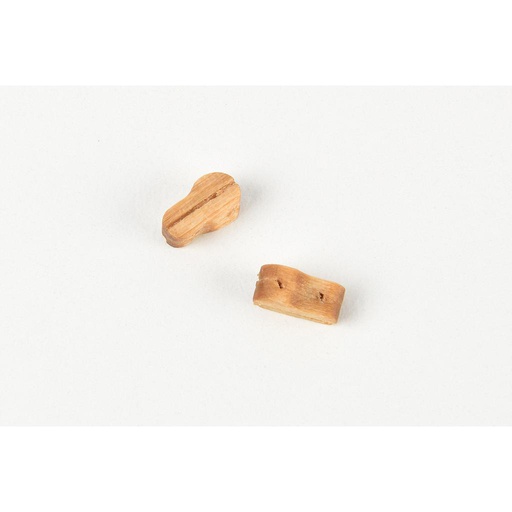 [ AMA4086/10 ] Amati VIOOLBLOKKEN NOTELAAR 10 MM 1 GAATJE   10ST 