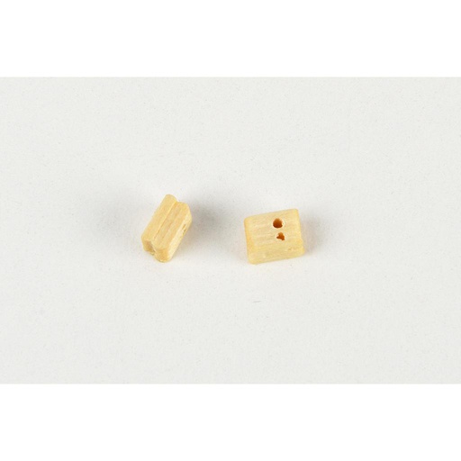 [ AMA4088/05 ] Amati houten blokjes 5 mm 2 gaatjes ramin