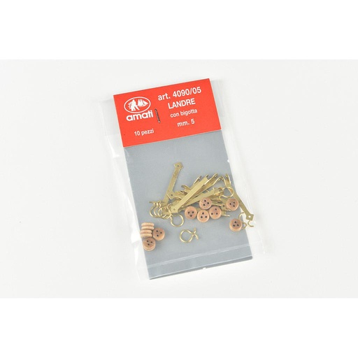 [ AMA4090/05 ] Amati doodskop 5 mm + bevestiging 10 stuks 