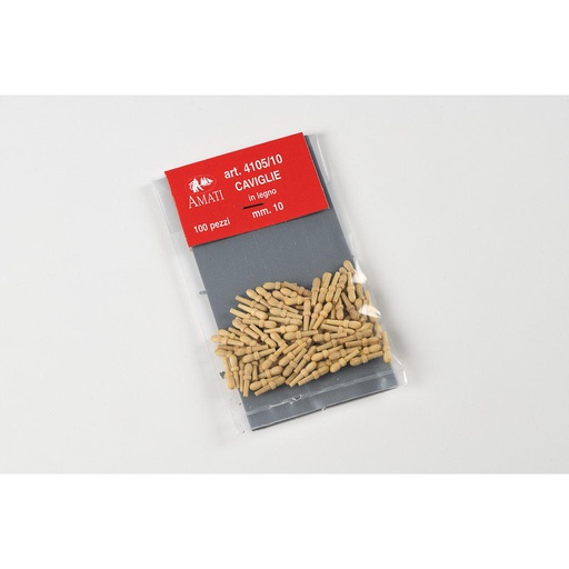 [ AMA4105/10 ] Amati korvijnagels blank 10 mm 100 stuks