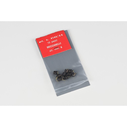 [ AMA4144/06 ] Amati Seaux mm.6 métal avec anse 5pcs