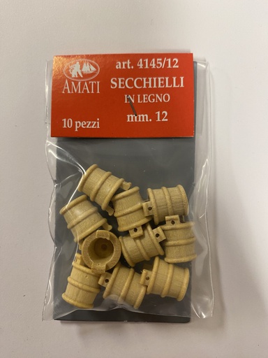 [ AMA4145/12 ] Amati houten emmer 12mm (10stuks)