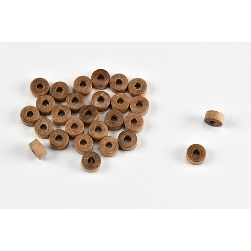 [ AMA4271/04 ] Amati houten wieltjes 4mm met gat 2 mm 100st