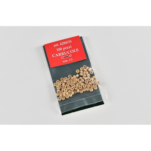 [ AMA4280/35 ] Amati houten poullie 3.5 mm