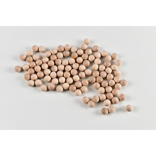 [ AMA4380/08 ] Amati boules en bois sans trou  8mm 10pcs