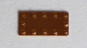 [ AMA4392/00 ] Amati koperen plaatjes 6x12 mm   100st