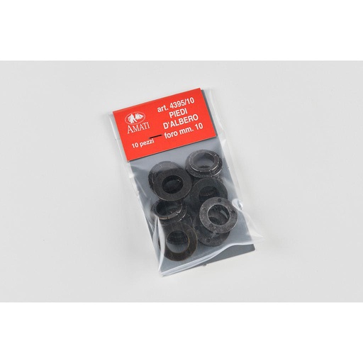 [ AMA4395/10 ] Amati metalen ronde versiering 10X 18MM ROND 