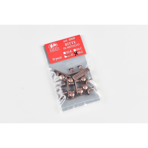 [ AMA4909/08 ] Amati dubbele bolder metaal 5mm 10st