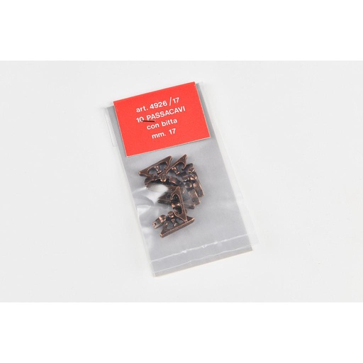 [ AMA4926/17 ] Amati metalen klamp met pin 17mm  10st