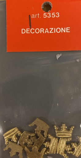 [ AMA5353 ] Amati versiering kroontje  10st