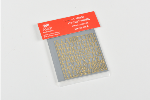 [ AMA5650/01 ] Amati letters photo-etched 6mm hoogte