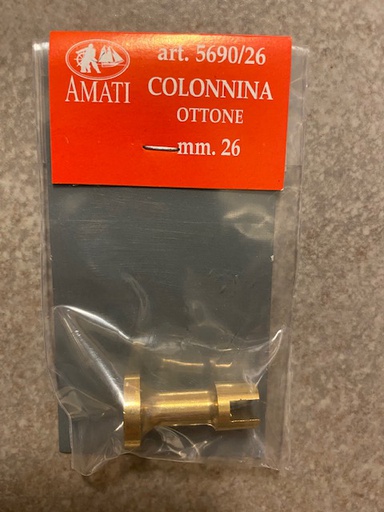 [ AMA5690/26 ] Amati bootsteun messing 26 mm 